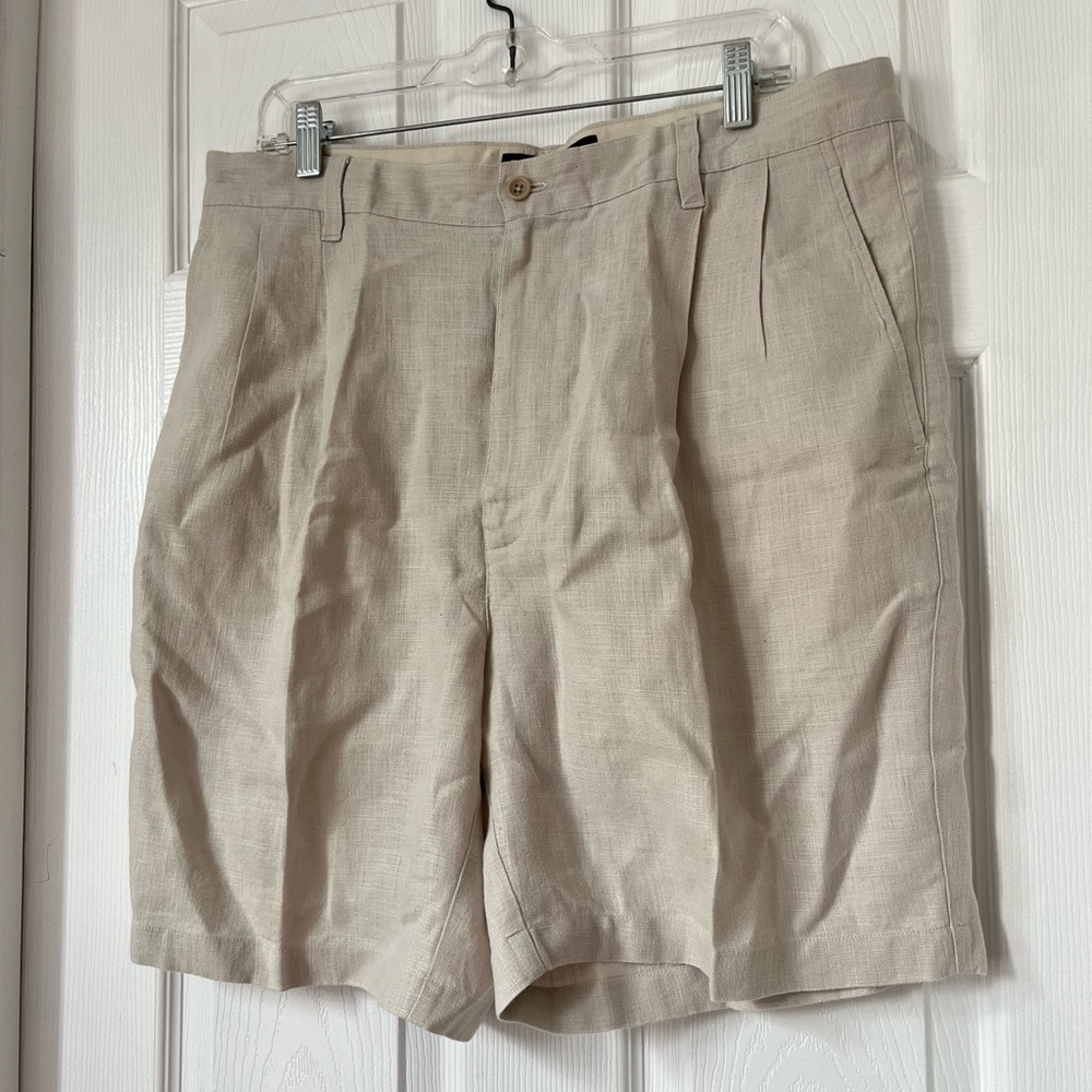 Banana Republic Mens Linen Pleated Shorts Size 36 - Picture 5 of 5